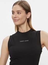 Tommy Jeans dámske čierne šaty - XS (BDS)