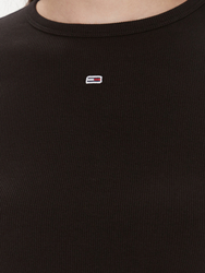 Tommy Jeans dámske čierne tričko Slim - XS (BDS)
