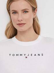Tommy Jeans dámske biele tričko - XS (YBR)