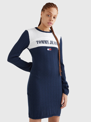 Tommy Jeans dámske modré šaty - XS (C87)