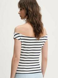 Tommy Jeans dámsky pruhovaný top - XS (0FC)