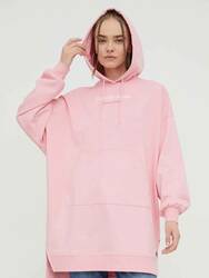 Tommy Jeans dámske ružové mikinové šaty - XXS (THA)
