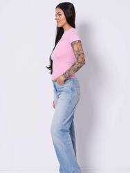 Tommy Jeans dámske ružové tričko - L (THA)