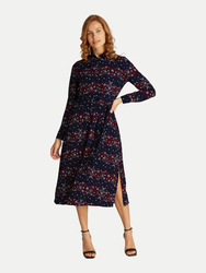 Tommy Jeans dámske tmavo modré šaty Floral - S (0GJ)