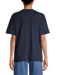 Tommy Jeans dámske tmavo modré tričko - L (C1G)