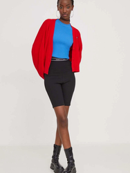 Tommy Jeans dámsky červený kardigan - XS (XNL)