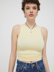Tommy Jeans dámsky žltý top - M (ZHO)