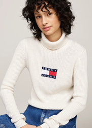 Tommy Jeans dámsky béžový rolák - M (HCV)