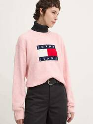 Tommy Jeans dámsky ružový sveter - S (TVS)