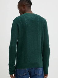 Tommy Jeans pánsky zelený sveter - S (CWG)
