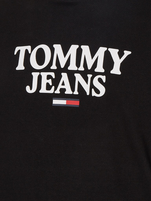 Tommy Jeans pánska čierna mikina ENTRY HOODIE - L (BDS)