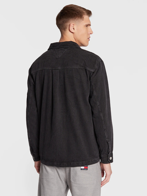Tommy Jeans pánska čierna džínsová bunda - L (1BZ)