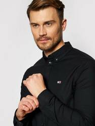 Tommy Jeans pánska čierna košeľa - M (BDS)