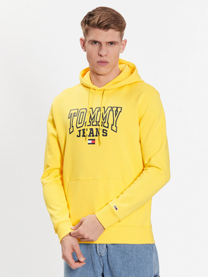 Tommy Jeans pánska žltá mikina - L (ZGQ)