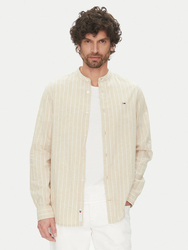 Tommy Jeans pánska béžová košeľa - S (0AA)
