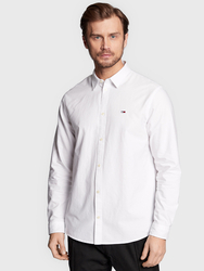 Tommy Jeans pánska biela košeľa - L (YBR)