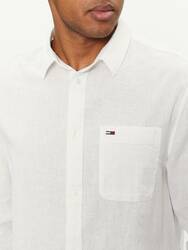 Tommy Jeans pánska biela košeľa  - M (YBR)