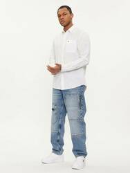 Tommy Jeans pánska biela košeľa  - M (YBR)