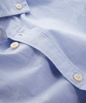 Tommy Jeans pánska prúžkovaná košeľa so vzorom - L (C3N)