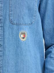 Tommy Jeans pánska modrá džínsová košeľa  - S (1AA)