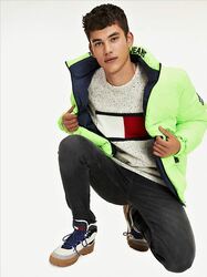 Tommy Jeans pánska zelená obojstranná bunda Reversible