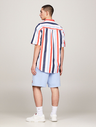 Tommy Jeans pánska pruhovaná košeľa Stripes - M (YBR)