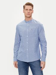 Tommy Jeans pánska svetlo modrá košeľa Mao - M (C6C)