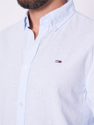 Tommy Jeans pánska svetlo modrá košeľa - L (C3Q)
