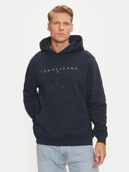 Tommy Jeans pánska tmavomodrá mikina - XXL (C1G)