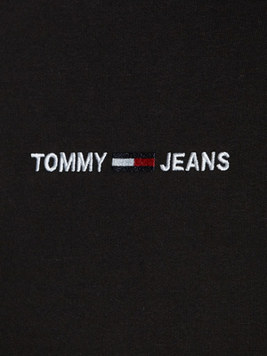 Tommy Jeans pánska čierna mikina LOGO HOODIE - L (BDS)