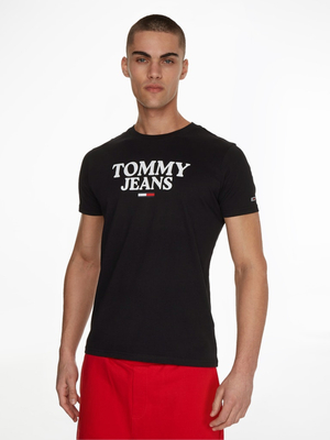 Tommy Jeans pánske čierne tričko - M (BDS)
