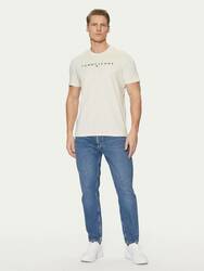 Tommy Jeans pánske krémové tričko - M (AE3)