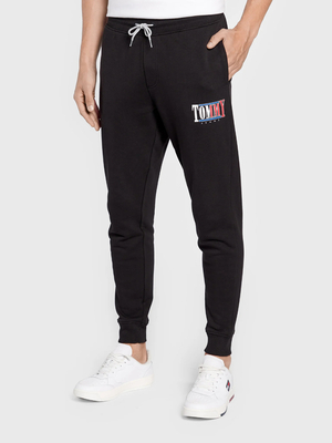 Tommy Jeans pánske čierne tepláky - L (BDS)