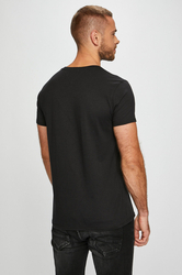 Tommy Jeans pánske čierne tričko Jersey - S (078)