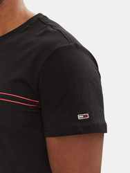 Tommy Jeans pánske čierne tričko - XXXL (BDS)