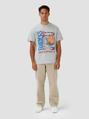 Tommy Jeans pánske šedé tričko - S (PJ4)