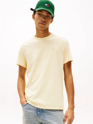 Tommy Jeans pánske žlté tričko - S (ZGA)