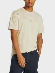 Tommy Jeans pánske béžové tričko  - XL (ACG)