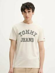 Tommy Jeans pánske béžové tričko - L (ACG)