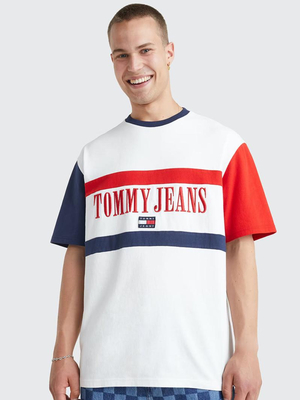 Tommy Jeans pánske tričko - M (YBR)