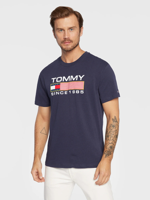Tommy Jeans pánske modré tričko - S (C87)