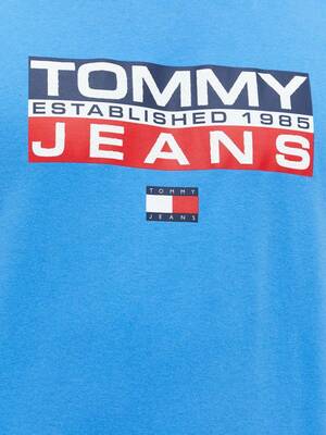 Tommy Jeans pánske modré tričko Athletic - S (C4H)