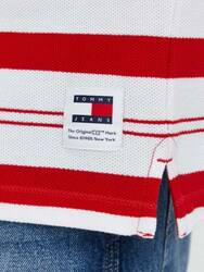 Tommy Jeans pánske pruhované polo - M (YBR)
