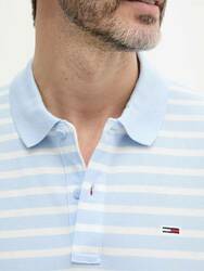Tommy Jeans pánske pruhované polo tričko - S (0A7)