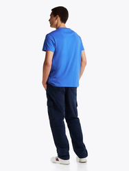 Tommy Jeans pánske svetlo modré tričko - L (C6E)