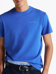 Tommy Jeans pánske svetlo modré tričko - L (C6E)