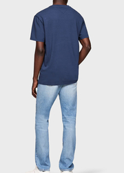 Tommy Jeans pánske tmavomodré tričko - S (C1G)
