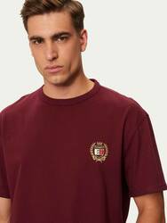 Tommy Jeans pánske vínové tričko - M (VLP)