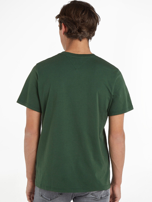 Tommy Jeans pánske zelené tričko - L (L2M)