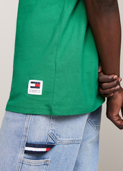 Tommy Jeans pánske zelené tričko - L (L30)